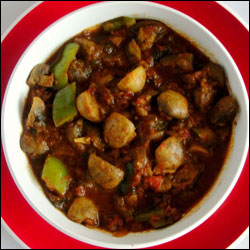 "Mushroom Kadai (GREAVY ITEMS) - 1 Plate - Click here to View more details about this Product